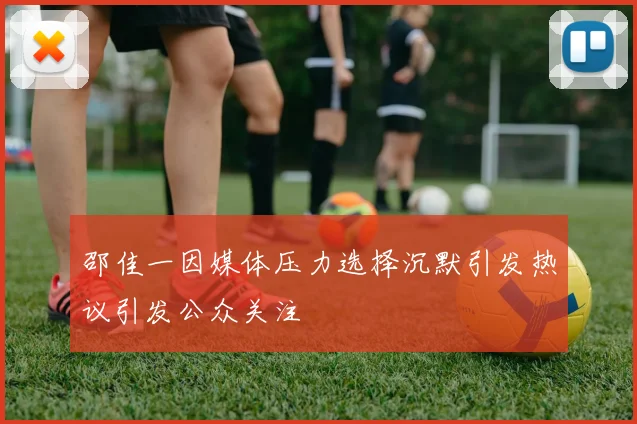 邵佳一因媒体压力选择沉默引发热议引发公众关注